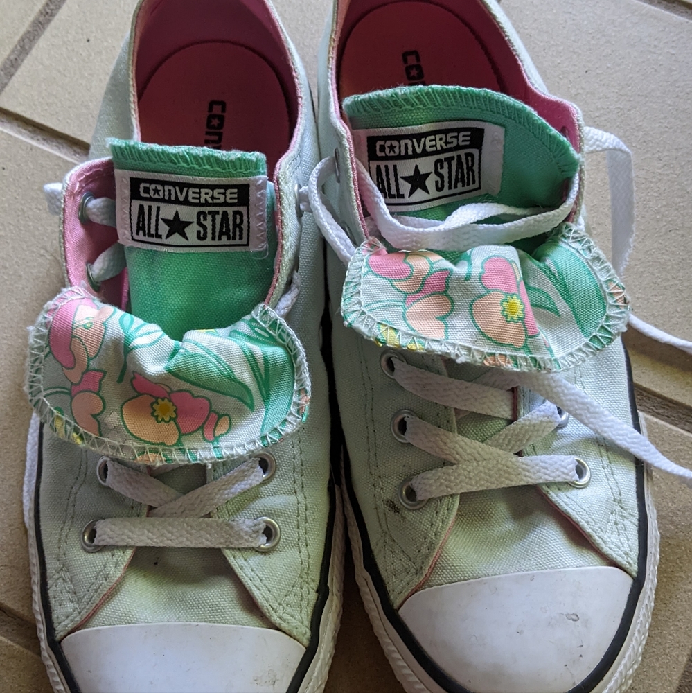 Converse Chuck Taylor light mint sneakers